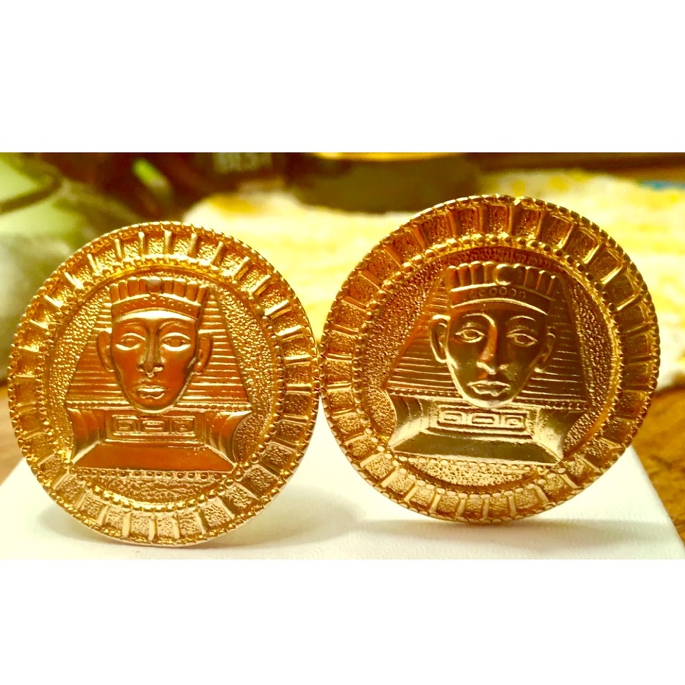 King Tut Eygptian Revival Earrings